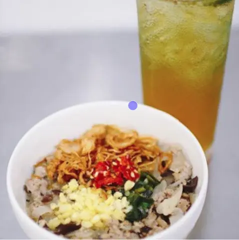 Hình ảnh Combo bánh đúc nóng nhân gà nấm - trà tắc