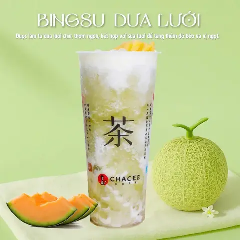 Hình ảnh Bingsu dưa lưới