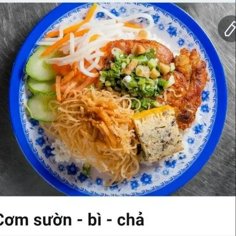 Hình ảnh Cơm sườn bì chả
