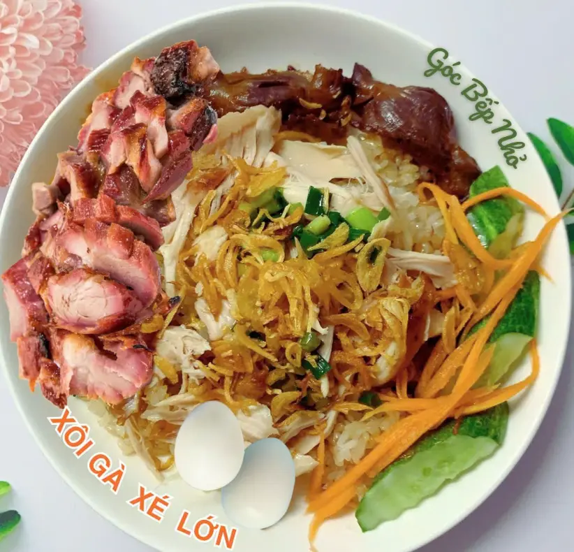 Hình ảnh [PHẦN Ú NỤ]  Xôi gà xé nếp kê vàng