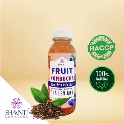 Hình ảnh Kombucha chai dâu tây - việt quất