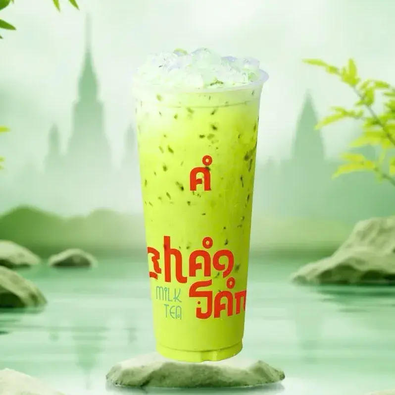 Hình ảnh Thái xanh milktea - ly 700ml