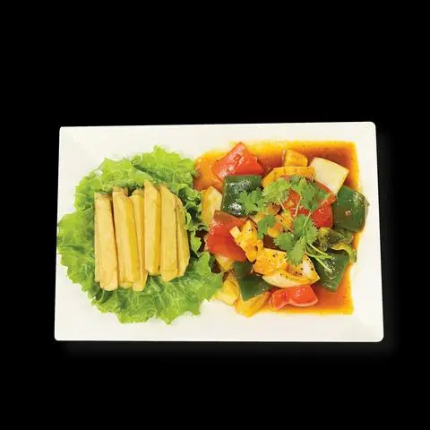 Hình ảnh Nấm đùi gà lúc lắc chay