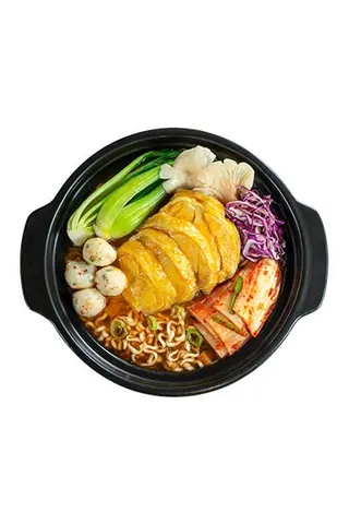 Hình ảnh Mì Kim chi gà.
