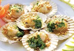 Hình ảnh Sò điệp mỡ hành