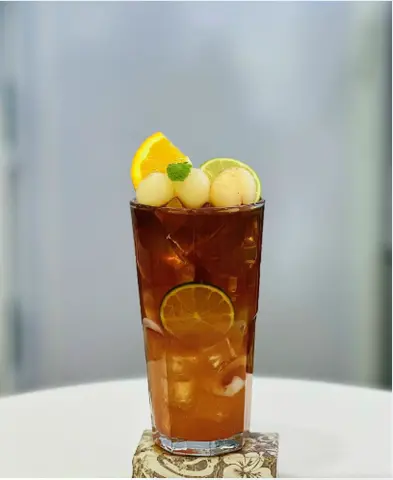 Hình ảnh Trà long nhãn hoa hồng