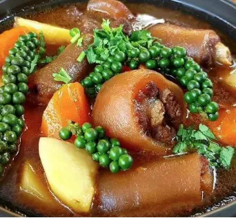 Hình ảnh Đuôi bò hấp tiêu xanh