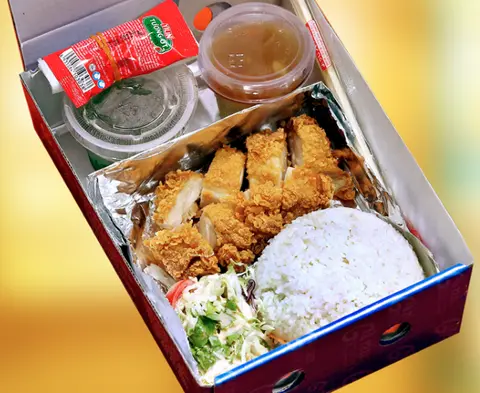 Hình ảnh Cơm gà cốt lết sốt bulgogi