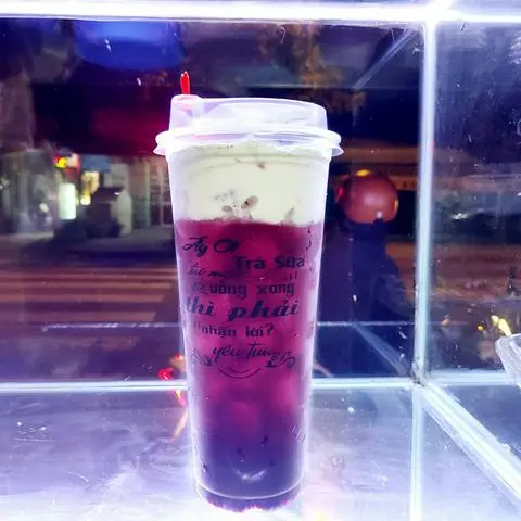 Hình ảnh Lục trà việt quất machiato