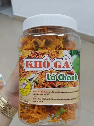 Hình ảnh Khô gà lá chanh loại 1 - 300gr