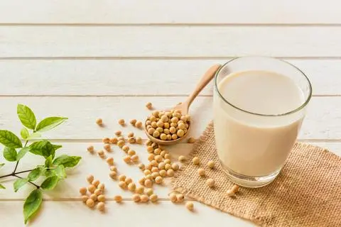 Hình ảnh Sữa đậu nành mix bạc hà