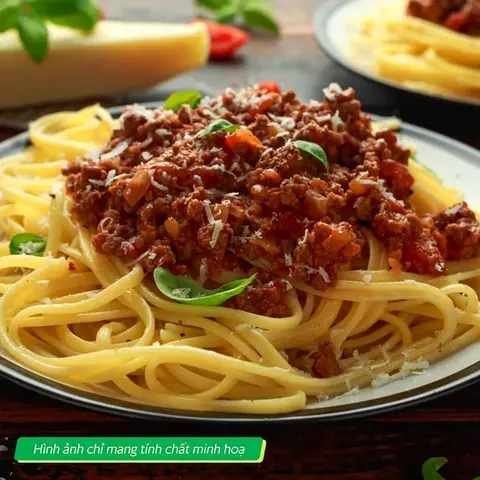 Hình ảnh Mì Ý sốt bò bằm truyền thống italia