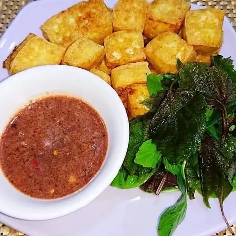 Hình ảnh Đậu hũ chiên giòn mắm tôm
