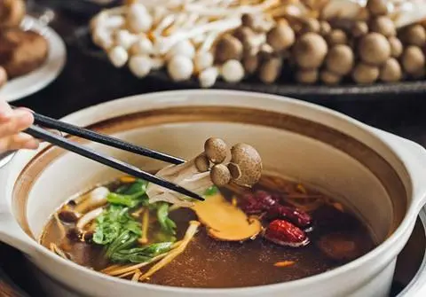 Hình ảnh Lẩu nấm Tứ Xuyên chay - Sichuan hotpot