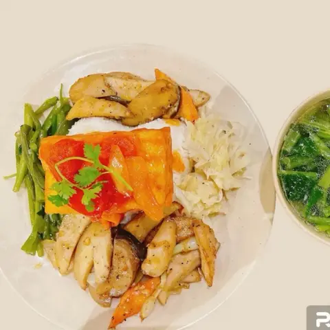 Hình ảnh Cơm đậu hủ sốt cà