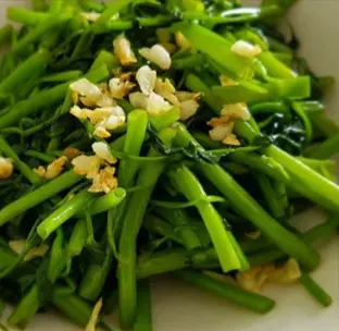 Hình ảnh Rau muống xào tỏi
