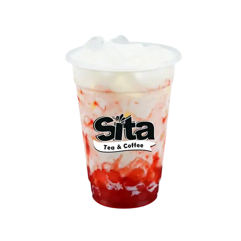 Hình ảnh Latte việt quất