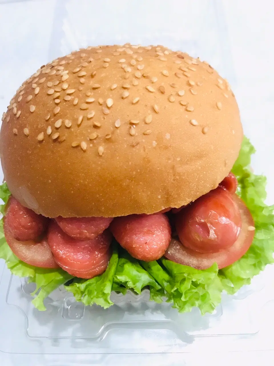 Hình ảnh Hamburger xúc xích