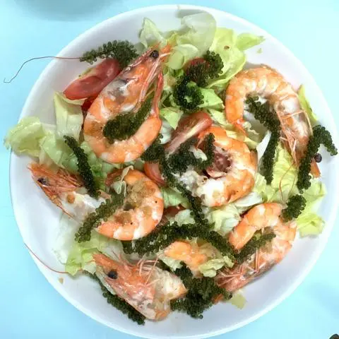 Hình ảnh Salad rong nho trộn tôm tươi