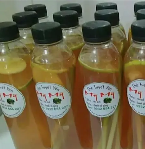 Hình ảnh Combo 5 chai detox chanh sả gừng tía tô