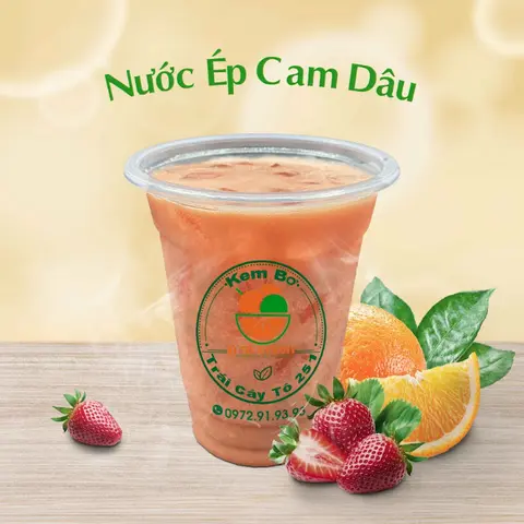 Hình ảnh Nước Ép Cam - Dâu