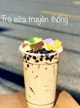 Hình ảnh Trà sữa truyền thống full topping - flan