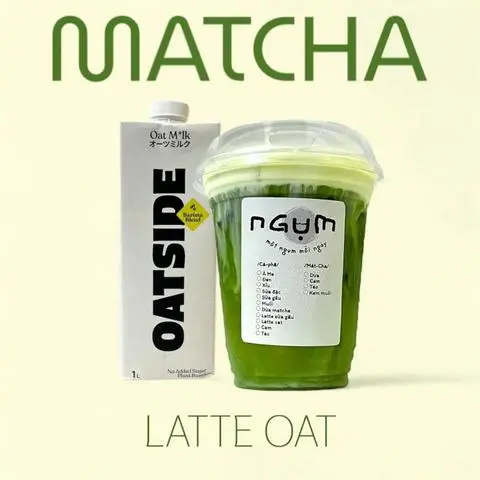 Hình ảnh Matcha latte oat