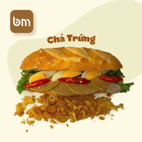 Hình ảnh Bánh mì chả trứng BM