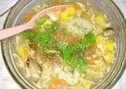 Hình ảnh Súp cua trứng cút - bò viên