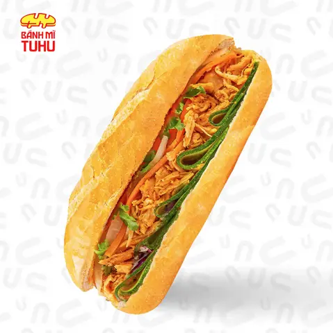 Hình ảnh Bánh mì gà nướng sả