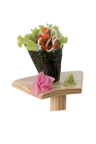 Hình ảnh Temaki da cá hồi