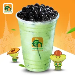 Hình ảnh Trà sữa Thái xanh - trân châu đen