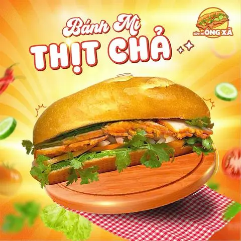 Hình ảnh Bánh Mì Thịt Chả Chà Bông