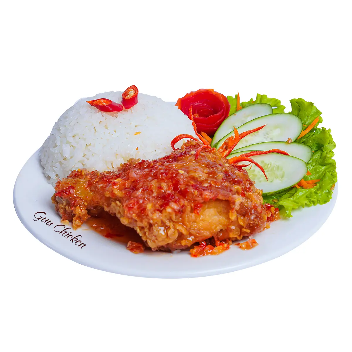 Hình ảnh Cơm gà sốt chua ngọt
