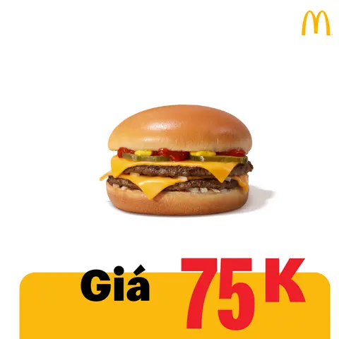 Hình ảnh Burger 2 lớp bò phô mai