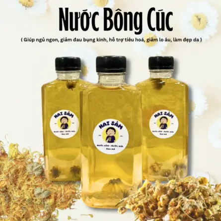 Hình ảnh Combo 3 chai trà hoa cúc tươi thanh mát (330ml)