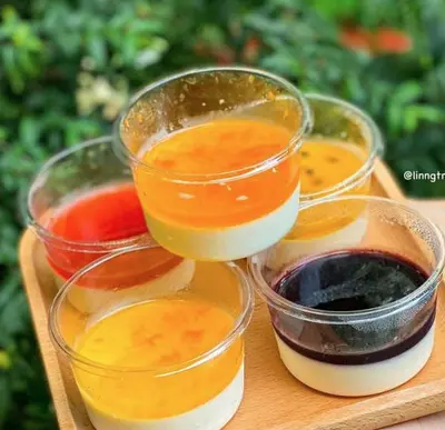 Hình ảnh Bánh panna cotta đào