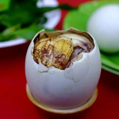 Hình ảnh Hột Vịt Lộn Luộc (Trứng lộn ốp mề)