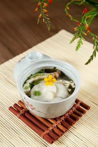 Hình ảnh Súp miso chay - vegan miso soup - ve09