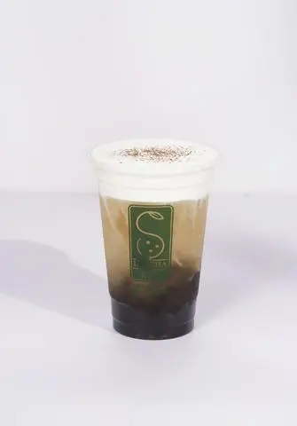 Hình ảnh Trà ô long đào macchiato