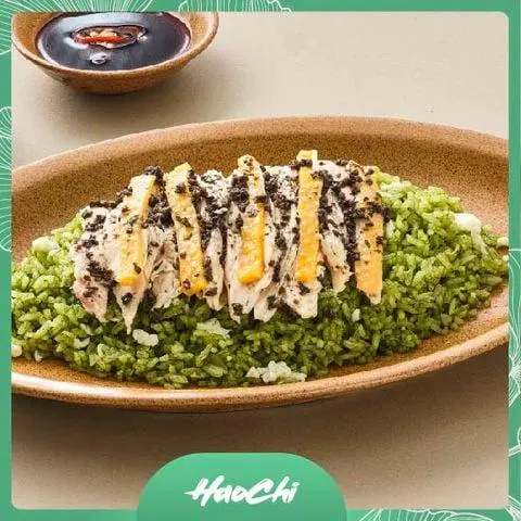 Hình ảnh H29 Cơm chiên xanh gà xé nấm truffle