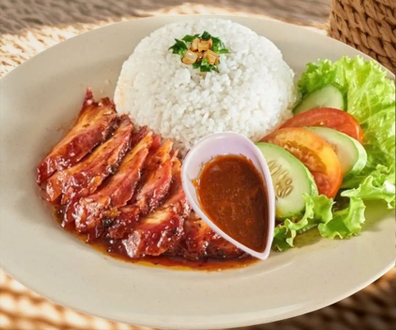 Hình ảnh Cơm thịt xá xíu