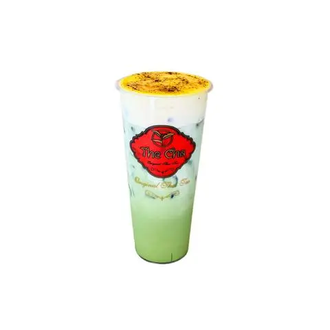 Hình ảnh Trà sữa thái xanh kem trứng khè