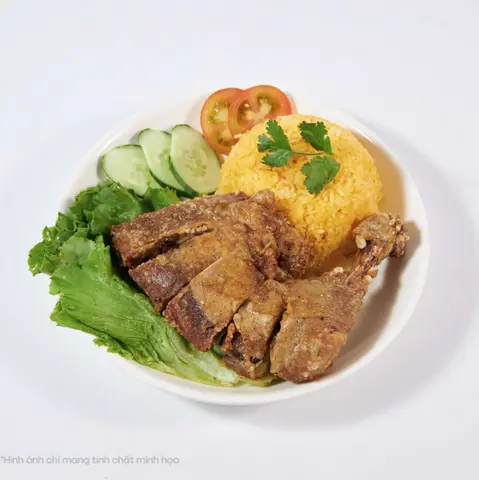Hình ảnh Cơm gà xối mỡ