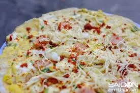 Hình ảnh Bánh tráng nướng gà xé
