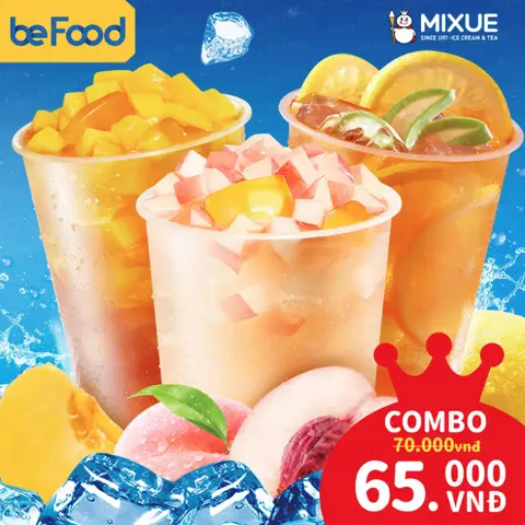 Hình ảnh Combo 3 Trà Hoa Quả (2) - 01 Trà Đào BigSize - 01 Trà Đào Bốn Mùa - 01 Trà Chanh Lô Hội