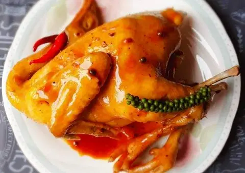 Hình ảnh Gà ta lai nướng sốt mắm nhĩ