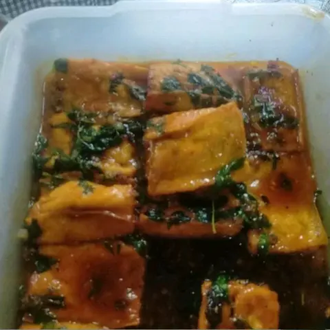 Hình ảnh Cơm đậu hũ nhồi chay