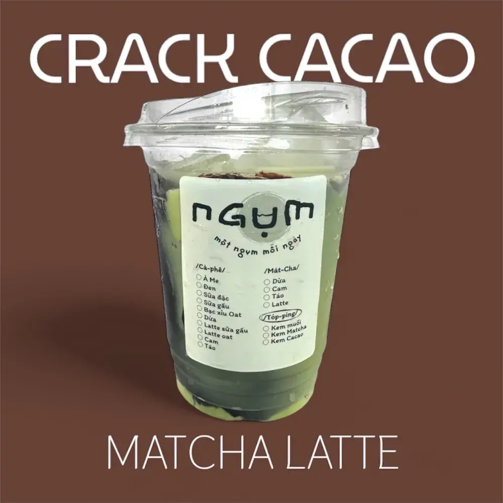 Hình ảnh Crack matcha latte (size L)