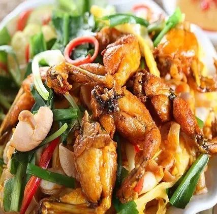 Hình ảnh Ếch xào măng cay